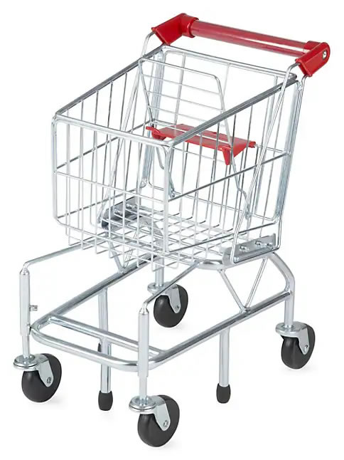 Photograph of a shopping cart.