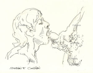 Boy Eating Jizz From Cock Pen & Ink Figure Drawing With Dirty Gay Sex Stories #146B