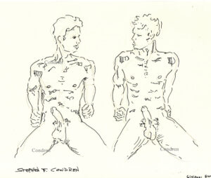 Nude Incest Brother Pen & Ink Figure Drawing With Dirty Gay Sex Stories #248B