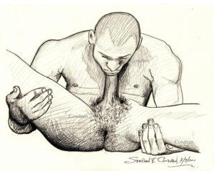 Self Sucking Man Pencil Figure Drawing With Dirty Gay Sex Stories #251B