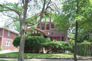 Mansion on Bennett Avenue, Chicago, Illinois 60649. Jackson Park Highlands. Photograph. Nude lad jacking.