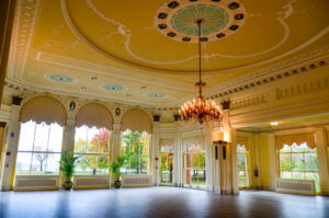 Solarium, South Shore Country Club, Chicago, Illinois. Photograph. Gay male figure drawing. Naked guy standing. 