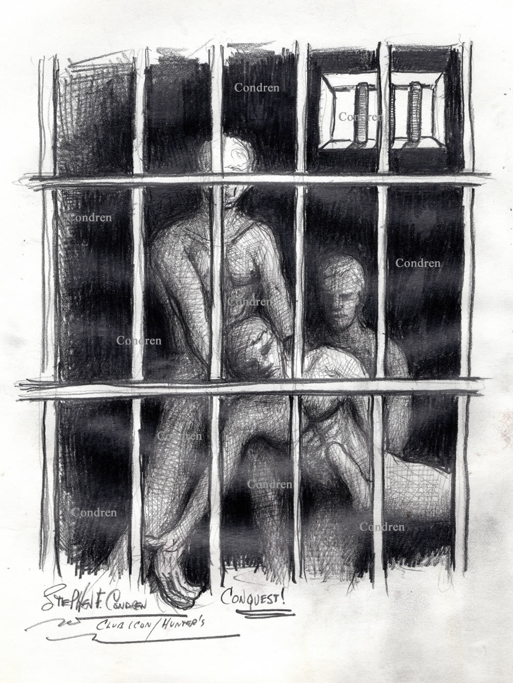 Group prison rape of a naked new inmate to be used as a sex slave for gay BDSM All-male orgy. Pencil gay male figure drawing,
